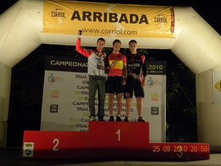 Podio del Campeonato de España de Trial en Bici