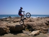 Javivi entrenando en la playa