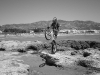 Javivi entrenando en la playa